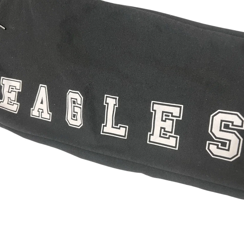 Philadelphia Eagles NFL Black Jogger Sweatpants Size Large Back Pocket
